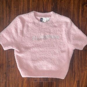 H&M Black Pink Sweater